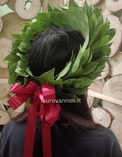 Coroncina di alloro x laurea classica 300 foglie